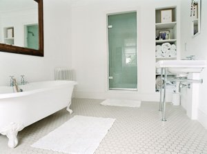 Ściany wewnętrzne - Kąpiel w salonie
